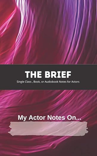 The Brief - My Actor Notes On... Book with purple waves